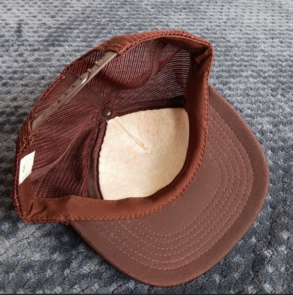 Vintage 90s Foam Mesh Trucker Snap Back Hat Cap Medford Oklahoma Mechanic Truck - Picture 7 of 8